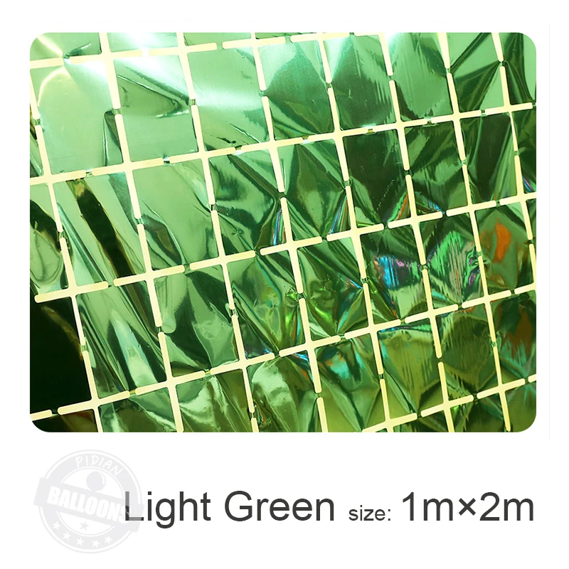 1 м × 2 яркая квадратная дождевая занавеска для вечерние НКИ свадьбы дня рождения