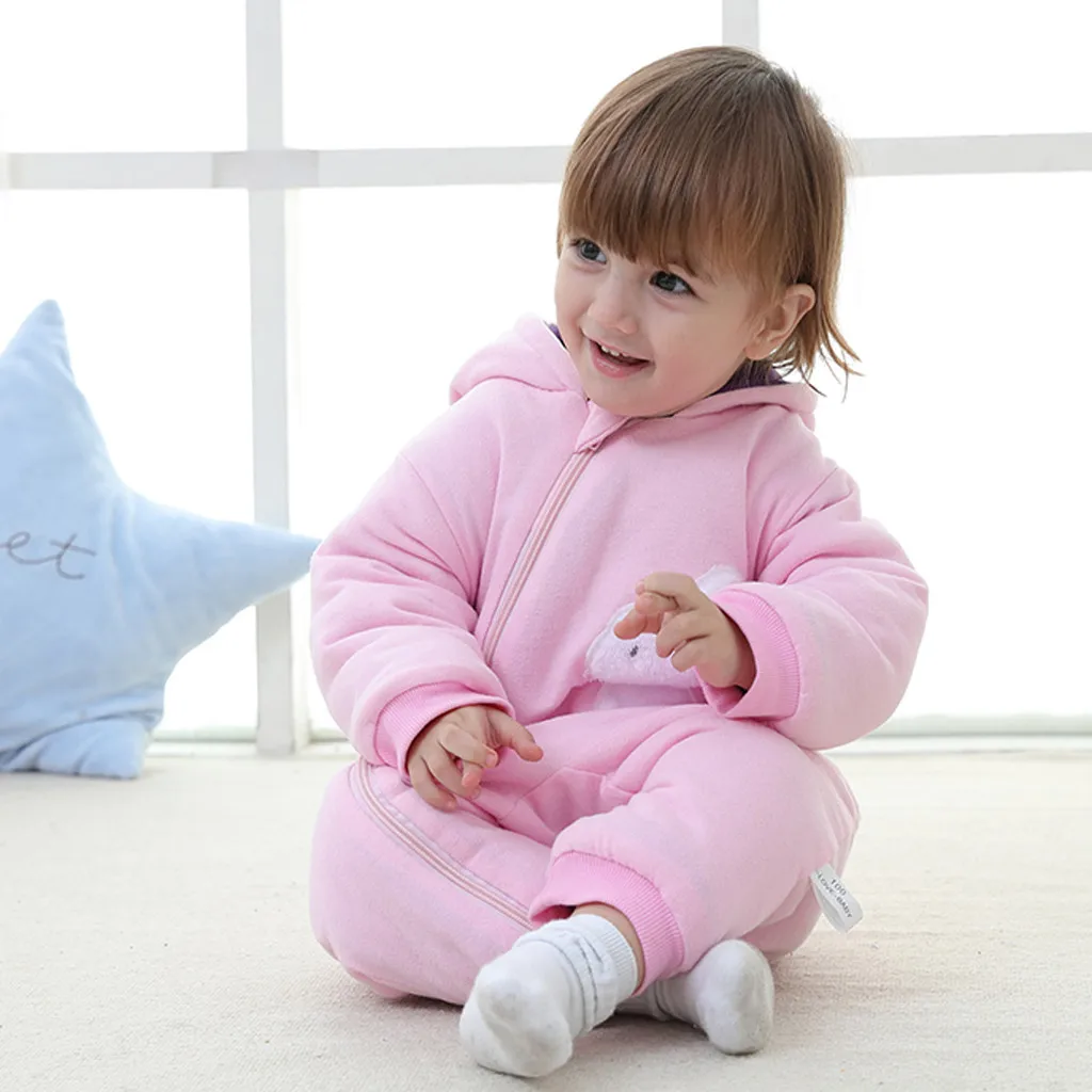 Зимний комбинезон одежда Комбинезоны для детей верхняя новорожденных девочек