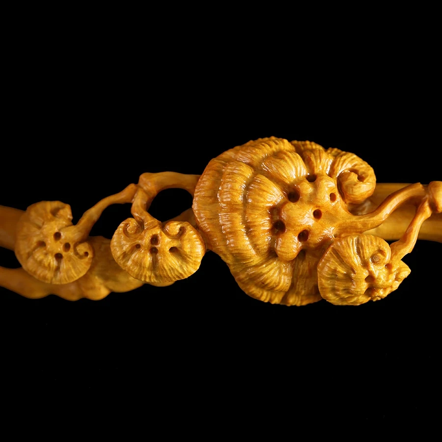 Фигурки Ganoderma Lucidum Ruyi поделки из массива дерева подарки коллекция ручной работы