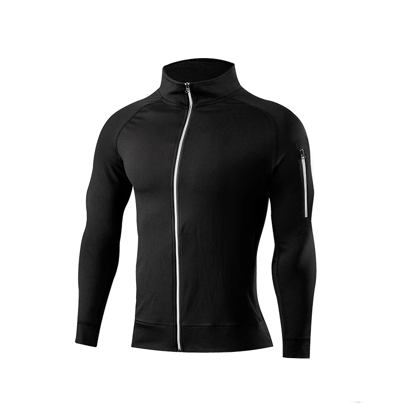

Autumn Hoodies Sportswear Shirt Men Zipper Pocket Jackets Jogging Running Fitness Gym Clothing Sport Top 2021 Chaqueta Deportiva