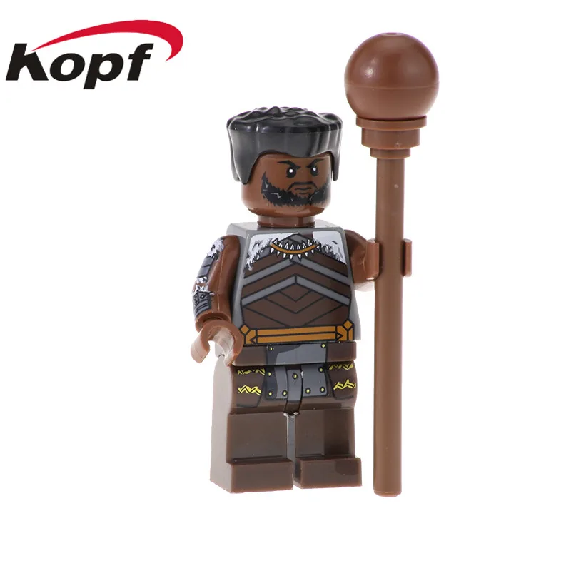 Одиночная супер героев строительные блоки Черная пантера M'baku Shuri Killmonger кирпичи Фигурки игрушки для детей XH 857