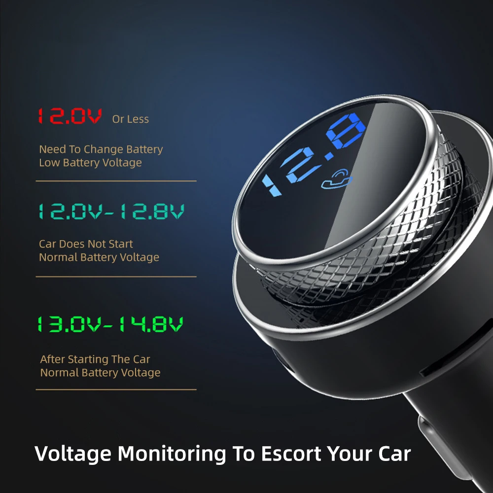 Автомобильное зарядное устройство с функцией быстрой зарядки и поддержкой