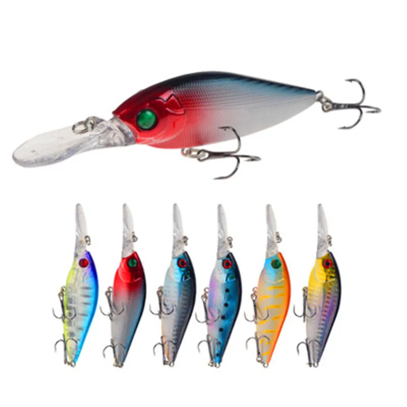 Лидер продаж 6 цветов мелкая приманка с длинным ртом для дороги рыболовные