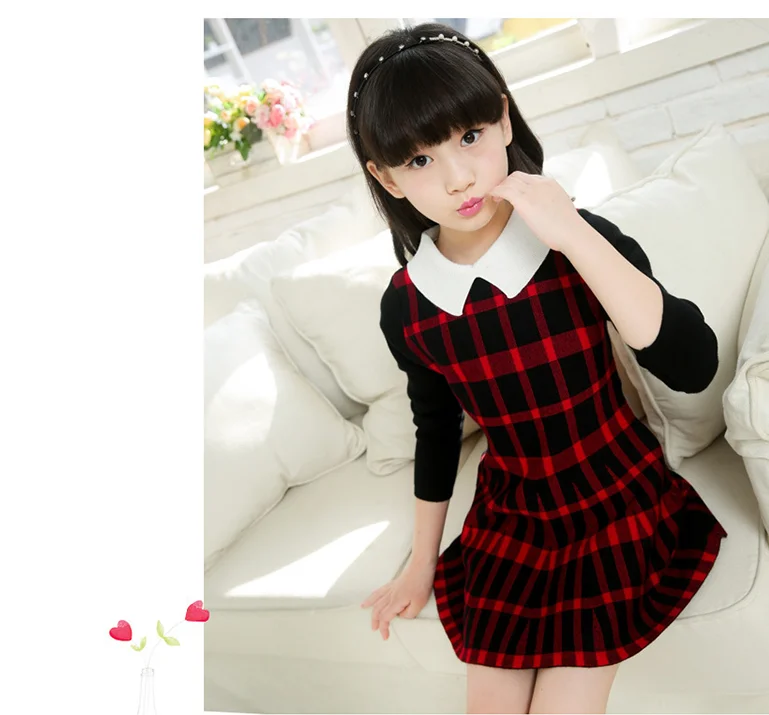 Платье для девочек платье с длинными рукавами детские зимние платья костюм