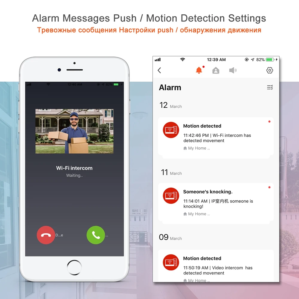 Система внутренней связи TUYA с Wi Fi умное живое приложение видеодомофон для дома