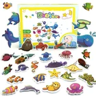 Детские игрушки для душа, мягкие EVA Детские игрушки для ванной, игрушки для воды, автомобильные треки, буквенно-цифровой пазл, пена, рыба, плавающий поплавок, игрушка