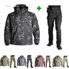 Тактическая мужская куртка Sharkskin Softshell TAD, уличная камуфляжная охотничья одежда, походные куртки и брюки, водонепроницаемые зимние пальто