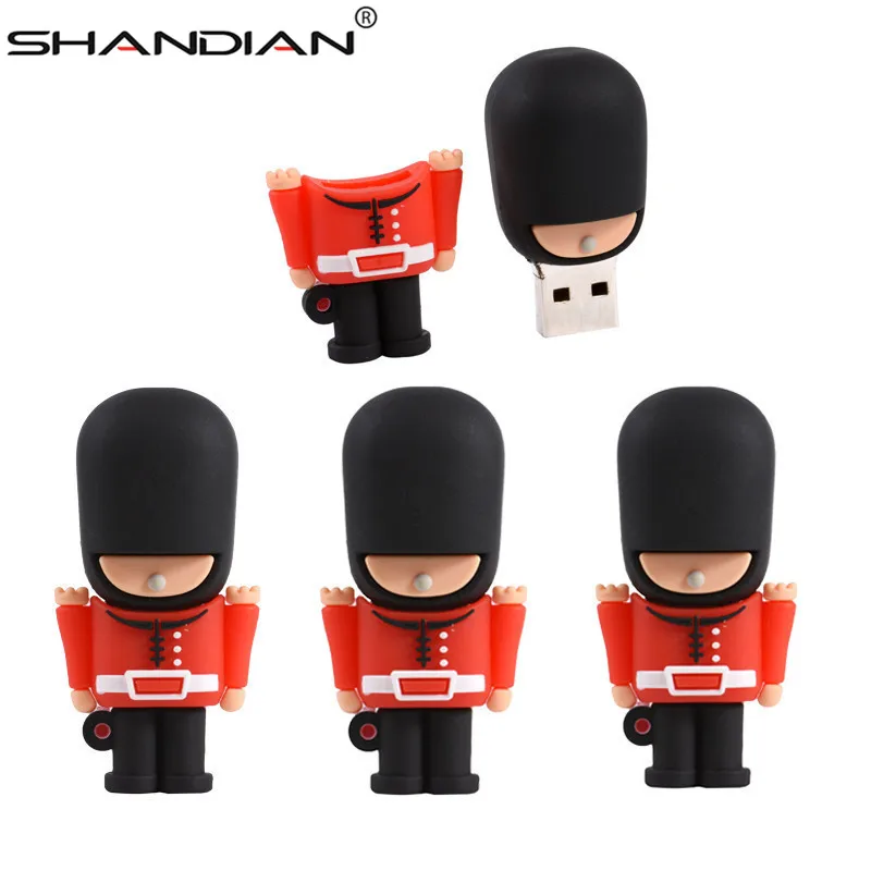 SHANDIAN Новый Популярный USB флеш-накопитель флешка красивая британская защита