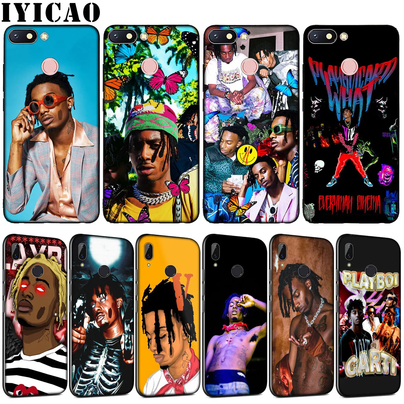 Мягкий силиконовый чехол Playboi для Xiaomi Redmi Note 8 8A 8T 7 7A 6 6A 5 5A GO S2 K30 K20 Pro|Бамперы| |