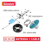 2G 3G 4G 12dbi Yagi наружная антенна + всенаправленная целлюлоза + 10 м кабель для усилителя сигнала повторитель GSM UMTS LTE 50