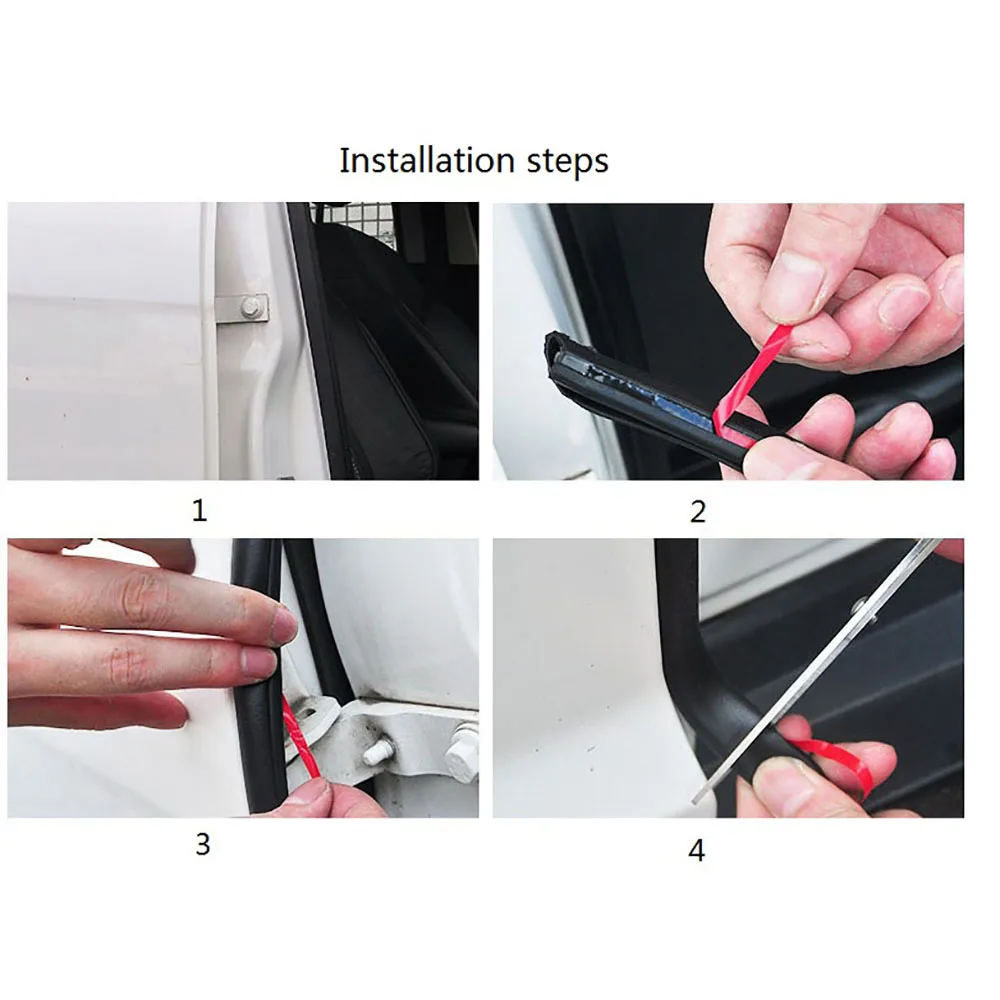 Уплотнительная лента для автомобильной двери 3 м в образного типа пылезащитная