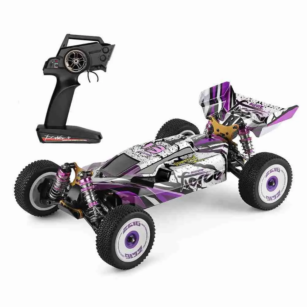 

1/12 2.4GHz Electric 4 Wheels Drive Racing Car 60km/h High Speed Off-Road Drift Cars Magic Purple Aluminum Alloy Desert Truck