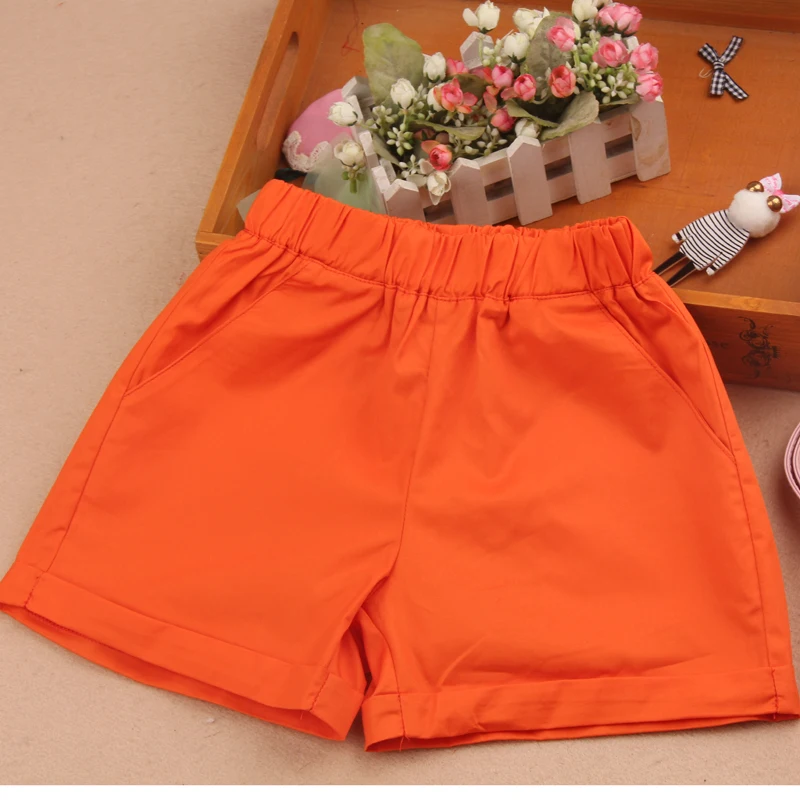 Шорты детские с эластичным поясом модные пляжные штаны для девочек подростков из