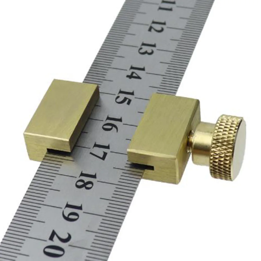 

Adjuster Steel Ruler Woodworking Scribing Portable Measuring Workshop Supplies