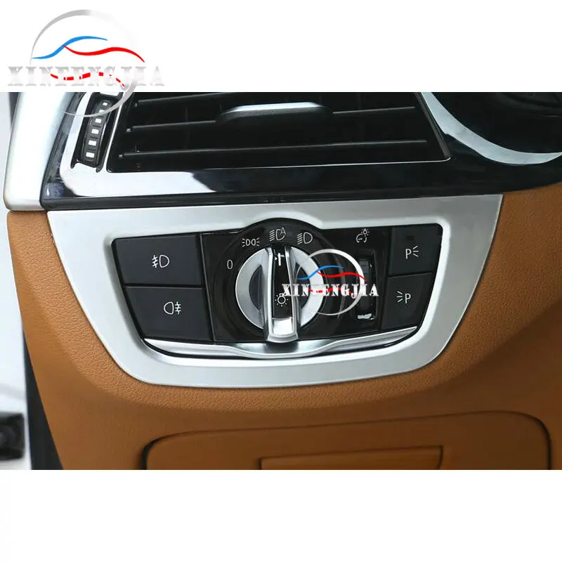 Хромированные кнопки управления фарами ABS для BMW X3 G01 18-19 X4 G02 2019 1 шт. | Автомобили и