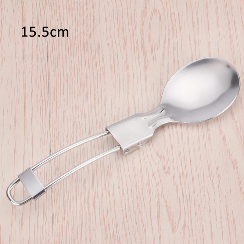 

Portable 304 Stainless Steel Silver Cookware Chopsticks/Spoon/Fork Outdoor Utensil Foldable Multi Purpose Kitchen Supplies