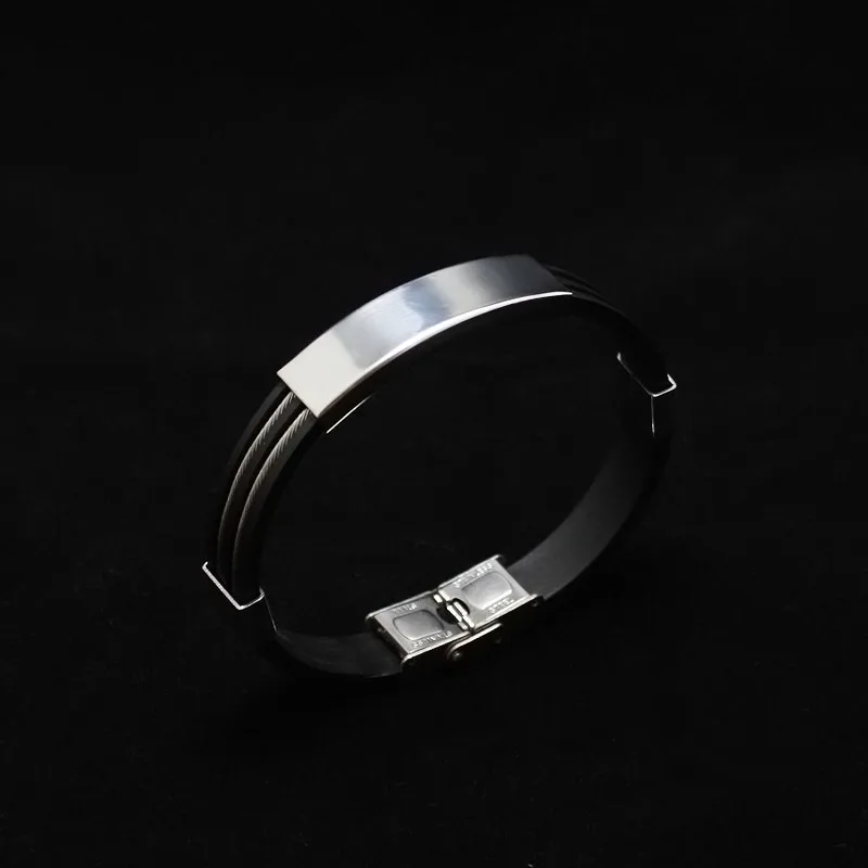 Новое поступление панк мужские подарки двухслойная стальная проволочная цепь