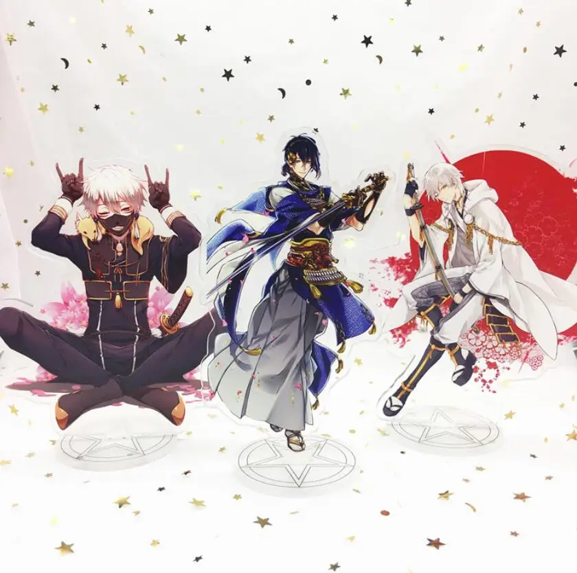 Touken Ranbu онлайн Mikazuki Munechika Tsurumaru фигурка на акриловой подставке настольное