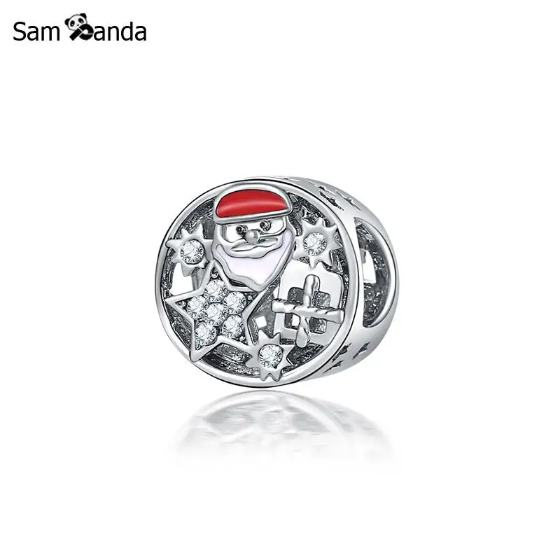 Позолоченный браслет из бисера сплав Рождество радость очарование Санты