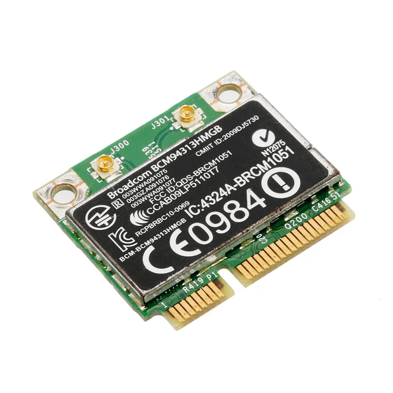 

Half Mini PCI-E 802.11n Wifi Card Bluetooth BCM94313HMGB 600370-001 for DELL