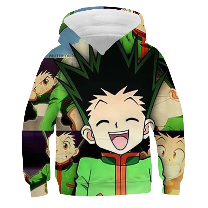 

Толстовка детская с капюшоном Hunter X Hunter 3D, Модный повседневный свитшот, уличная одежда в стиле Харадзюку для мальчиков и девочек, большие раз...