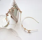 Новая мода для невесты Красивая простая щедрый металлический лист Корона ободок для волос аксессуары для волос головной убор