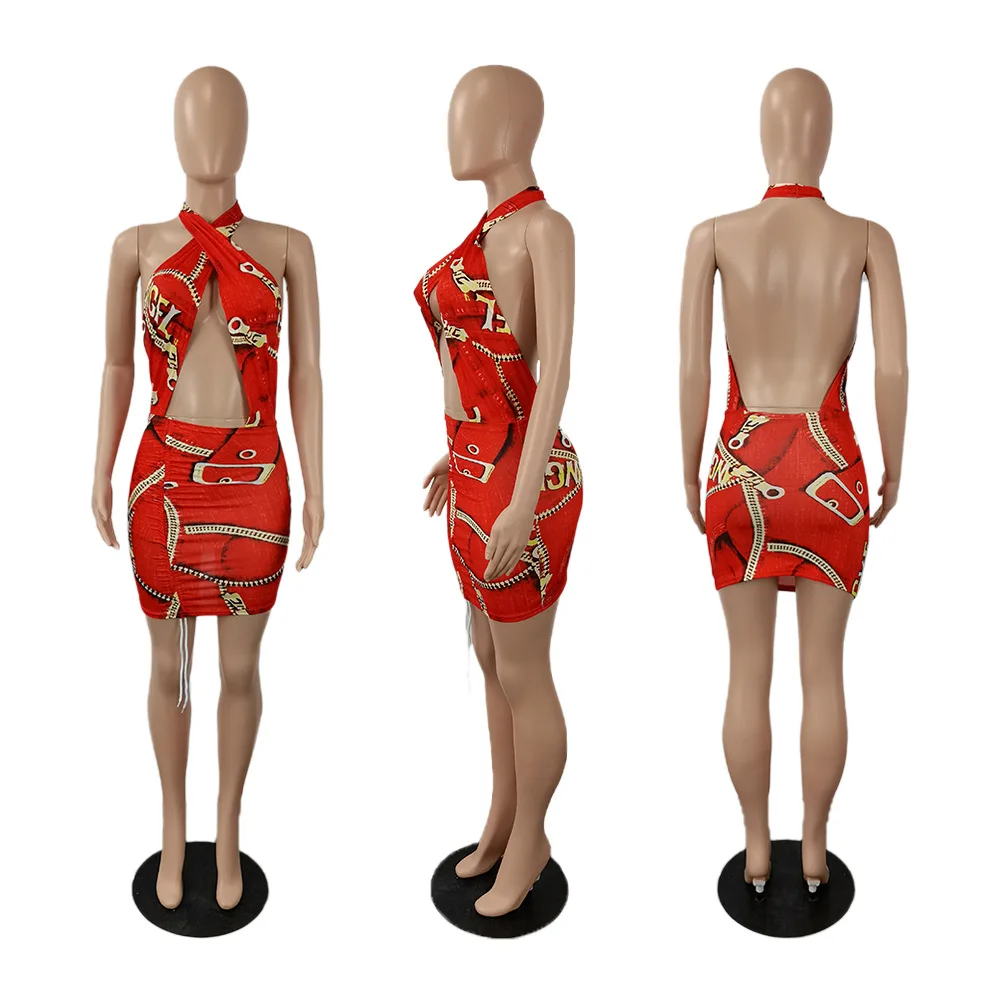 См. Несокрушимая Механическая поддельные джинсовые принт с низким вырезом на