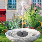 Солнечный фонтан, миниатюрный фонтан, солнечный спринклер, открытый двор, каменная скала, садовый пруд, ландшафтный фонтан