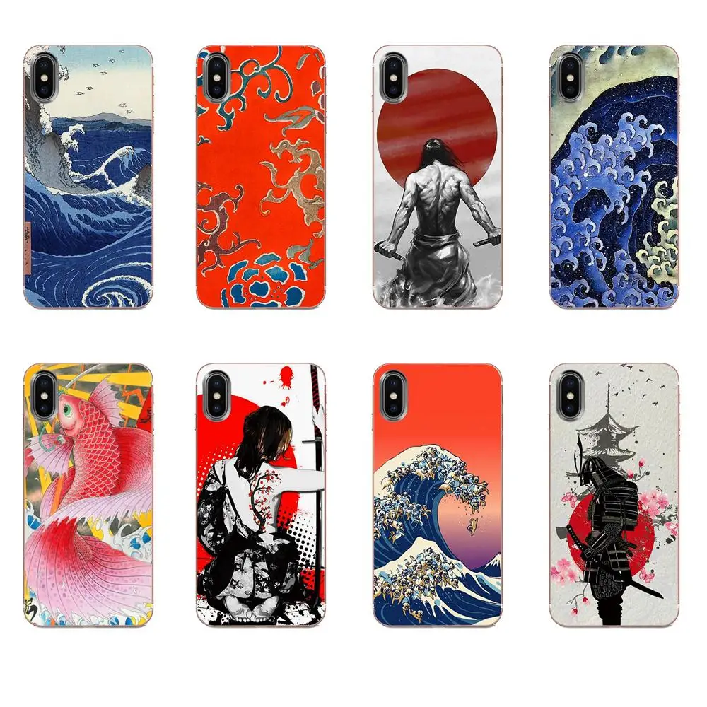 Ультратонкий чехол для Huawei Honor Mate Nova Note 20 20s 30 5 5I 5T 6 7I 7C 8A 8X 9X 10 Pro Lite Play Ukiyoe волны
