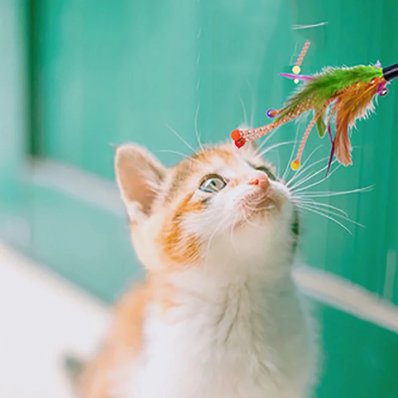 Игрушка для домашних животных кошек симпатичный дизайн Стик мыши пластиковая