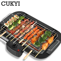 CUKYI Electric grill indoor outdoor bbq grill stainless steel infrared indoor grill electric barbecue grill BBQ