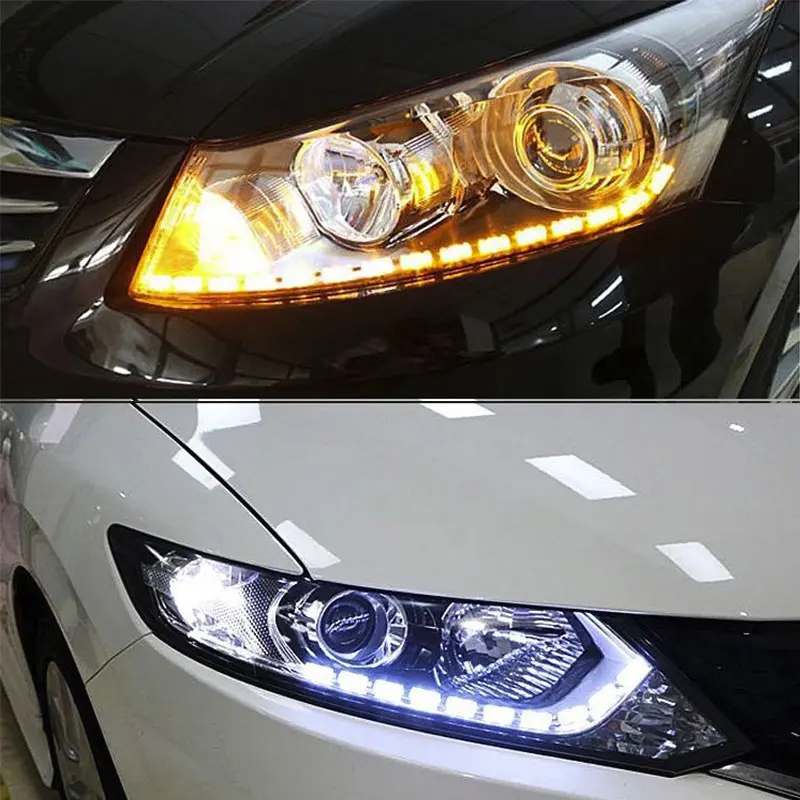 2 шт. DRL светодиодный фонарь для автомобиля Гибкая полоса слеза ангела