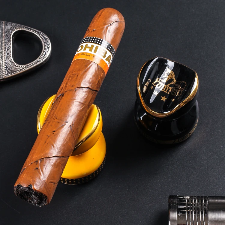 2 шт./компл. Cohiba подставка для сигар карманная керамическая пепельница аксессуары