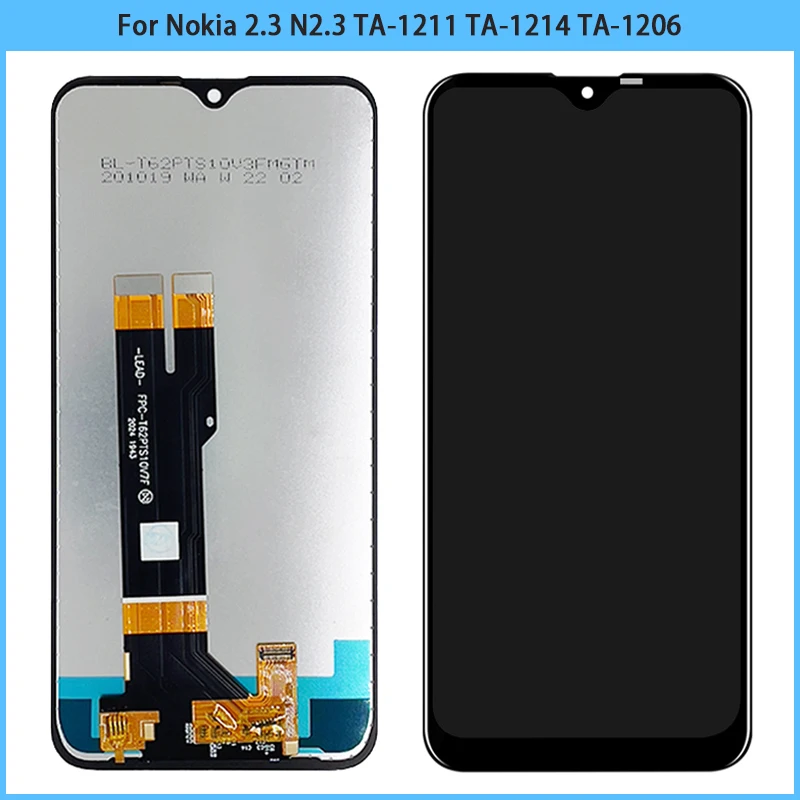 

New Original 6.2“ For Nokia 2.3 N2.3 TA-1211 TA-1214 TA-1206 TA-1209 LCD Display Touch Screen Panel Digitizer Assembly Replace