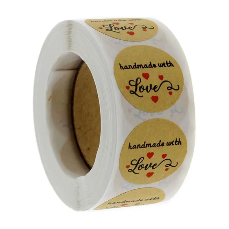 

1 рулон, бумага для выпечки ручной работы с надписью «Handmade with Love»