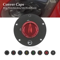 carbon fiber motorcycle accessories quick release key fuel tank gas oil cap cover for ducati scrambler 1100 2015 2021