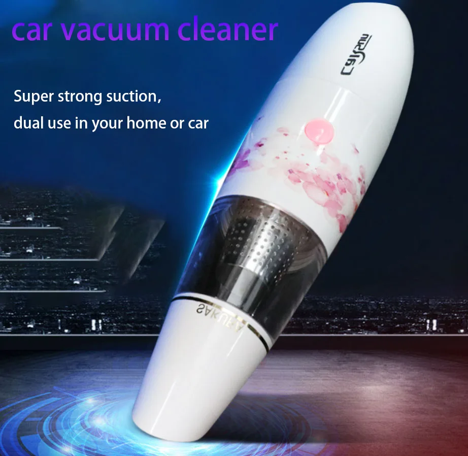 

Wireless 4000Pa Car Vacuum Cleaner 12V Cordless Powerful Cyclone Suction Wet/Dry Vacuum for Auto Home Handheld Cordless Vacuums
