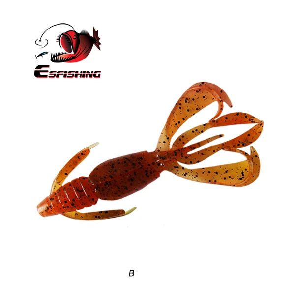 Рыболовные приманки Esfishing, мягкие большие силиконовые приманки Pesca Crazy Flapper, 11 см, 11,5 г, 5 шт., воблеры для ловли карпа для рыбалки - Цвет: B