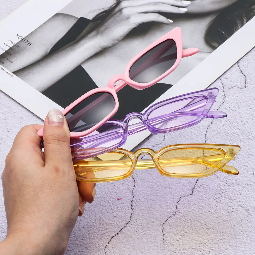 Солнцезащитные очки кошачий глаз женские винтажные модные солнечные аксессуары