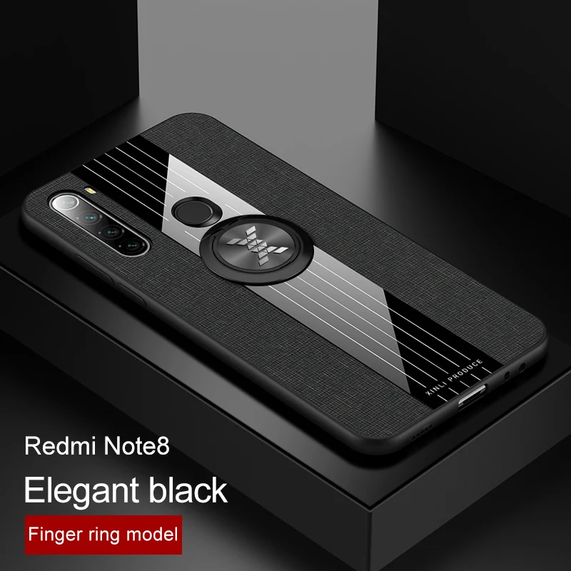 KONSMART Роскошный чехол для телефона для Xiaomi Redmi Note 8 Pro палец кольцо благородный противоударный защитный чехол xiomi Redmi Note 8Pro Note8