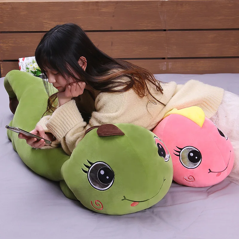 Новинка 120 см мягкая кавайная плюшевая игрушка динозавр с большими глазами