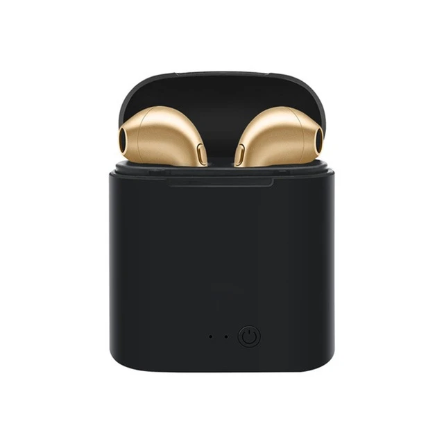 i7s-Black-Gold I7s TWS беспроводные наушники Bluetooth наушники I7 спортивные наушники гарнитура наушники для смартфона iPhone Xiaomi samsung huawei LG - Цвет: i7s-Black-Gold