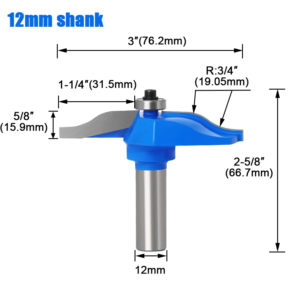 12 Shank1/2 &quotхвостовик круглый над Рельсом и стойкой с заусенной панелью подъемник 1