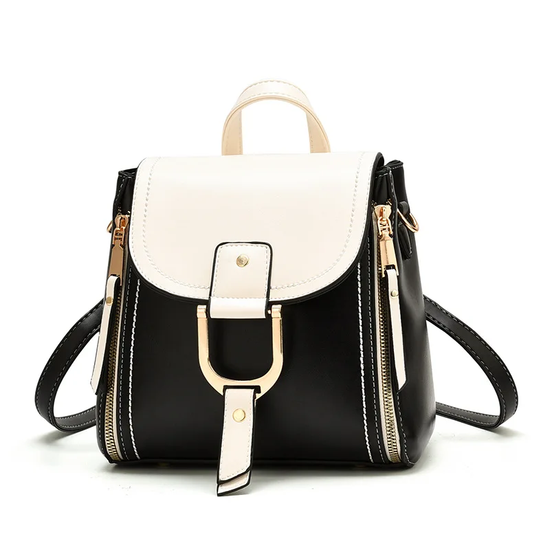 

Multifunction Small Women Bag Women's Fashion Women's Shoulder Bags Student Casual Panelled Small Flap PU Leather Crossbody Bags