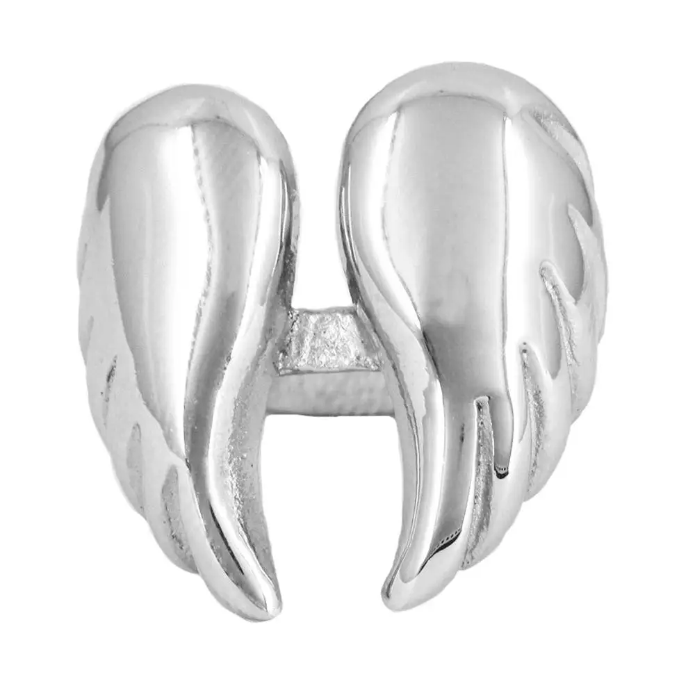 FANSSTEEL Stainless Steel Jewelry GUARDIAN Angel Wings Medallion Ring FSR08W13 | Украшения и аксессуары