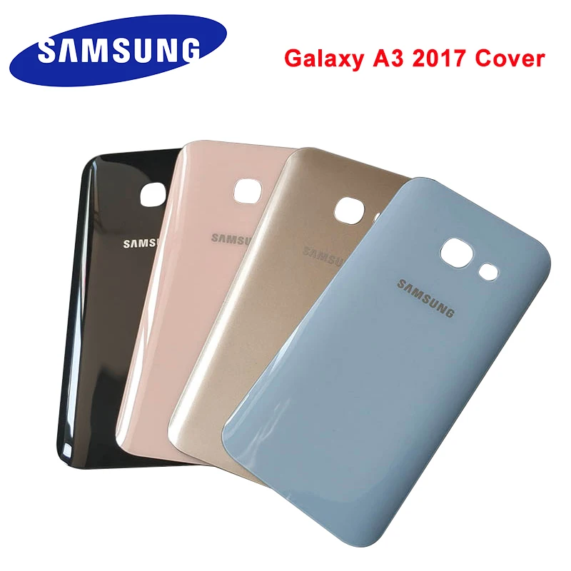Samsung Galaxy A3 2017 Back Cover Battery Case Replacement 3D Glass Housing For A 3 A320 Adhesive Sticker |