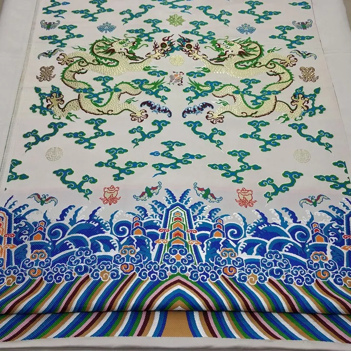 Подвеска дракон халат традиционная китайская куртка Cheongsam материал сценическое украшение прядильная ткань жаккардовая атласная парча ткань