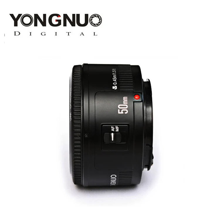 Объектив YONGNUO YN 50 мм f1.8 с автофокусом для цифровых зеркальных камер Canon EOS 60D 70D 5D2 5D3