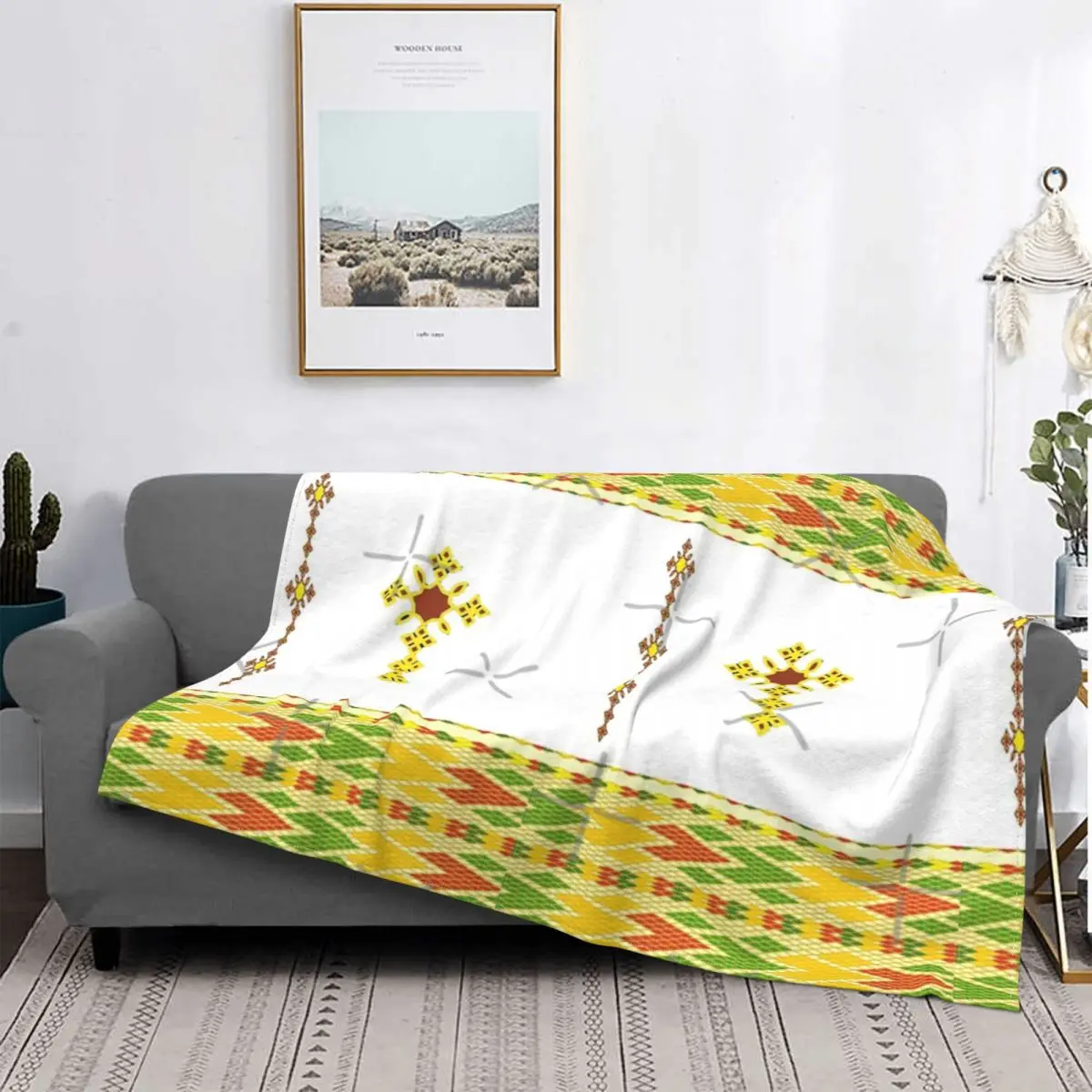 

Эфиопское одеяло Habesha Tibeb, покрывало для кровати, плед для дивана, Клетчатое одеяло, Флисовое одеяло, одеяло