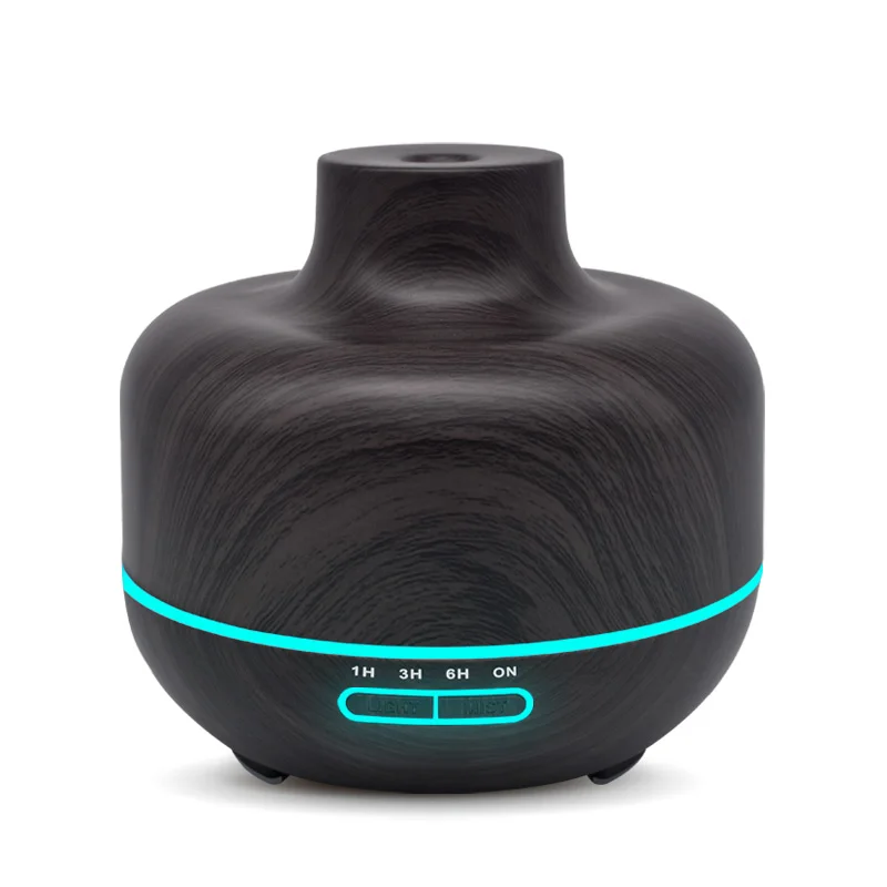 400 мл ультразвуковой диффузор для ароматерапии с древесным лицевым покрытием